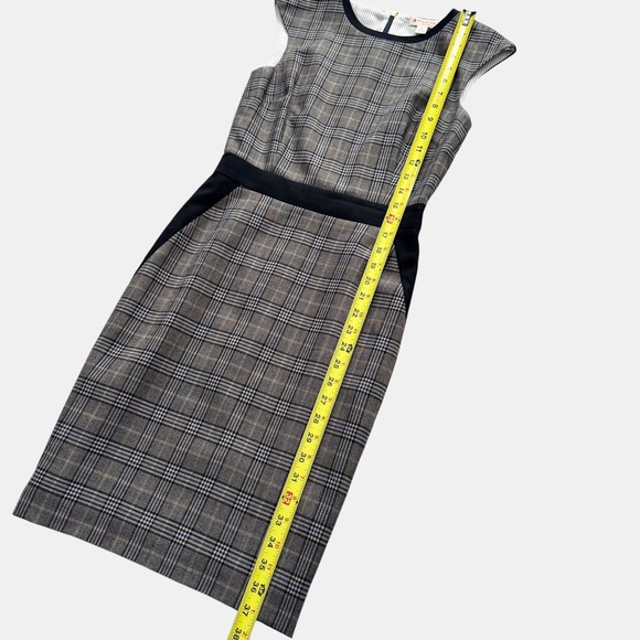 Brooks Brothers Red Fleece Plaid wool blend Sheath Dress Professional Sz 0 - Picture 8 of 15
